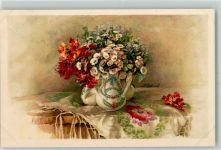 Nr. 1393 Stilleben Blumenvase sign. A. Gabriel AK Rökl Lithographie / Künstlerkarte
