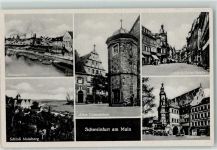 97421 W8720 Schweinfurt - WK II Main Schloss Mainberg Altes Gymnasium Adolf-Hitler-Straße Rathaus