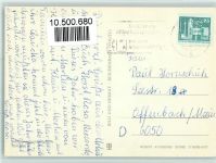 O2060 Waren Rund um die Müritz - Zeichnung Fischer Goßwitz - Verlag Bild und Heimat Landkarte 1985 Künstlerkarte