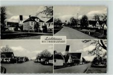 86706 W8859 Lichtenau b Ingolstadt, Donau - Dorfstraßen Kirche