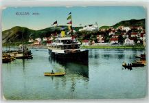 Mölle 1916 - Kullen Dampfer Ruderboot