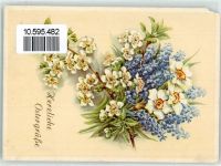 04567 O7201 Hainichen b Borna b Leipzig Gebrauchsspuren Landpoststempel Bockendorf Ostern Blütenzweig
