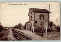 51310 Courgivaux Foto AK Bahnhof