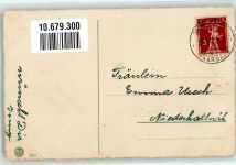 Neujahr Kind mit Mütze und Schal Korb mit Blumen Flatscher, M. 1927