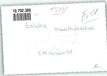 59889 W5779 Eslohe Sauerland FOTO KEINE AK Gasthaus Hubertus Ort handschriftlich