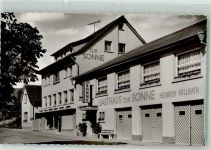 64658 W6145 Winterkasten Foto AK Gasthaus und Metzgerei zur Sonne