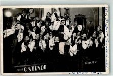 Budapest Cafe Ostende Musikgruppe Tracht Volksmusik Musikgruppe 1937 Foto AK