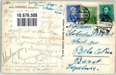 Budapest Cafe Ostende Musikgruppe Tracht Volksmusik Musikgruppe 1937 Foto AK
