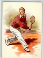Spieler Tennisschläger Tennis Künstlerkarte