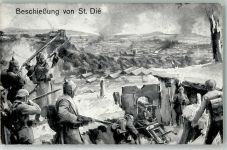 WK I Beschießung von St. Die Gefecht WK I und WK II 1915