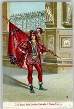 53100 Siena Lithographie Paggi delle Storiche Contrade