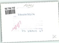 76846 W6746 Hauenstein , Pfalz FOTO KEINE AK Apotheke Ort handschriftlich