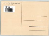 Berliner Bürgerbräu Blumen zum Geburtstag Karikatur sign.iert . Werbung Bier Künstlerkarte