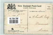 Napier 1908 Foto AK Clive Square Briefmarke Bildseite