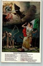 Italiens Schicksalstunde Germania , Weltgeschichte Strafgericht Propaganda WK I 1916