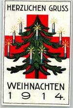 Weihnachten 1914 Landesweihnachtsausschuß Rotes Kreuz Künstlerkarte