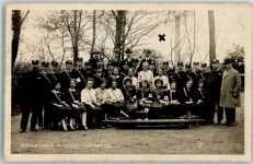 Vamberk Wamberg Samaritska Kolona - Vamberk Foto AK Rotes Kreuz Gebrauchsspuren