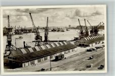 Göteborg 1947 Foto AK Hafen Auto Eisenbahn