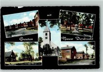 7885 Nieuw-Dordrecht NIEUW DORDRECHT - Boekweiveld Vastenow Ned Herv. Kerk Plantsoen Oranjedorpstraat Mehrfachaufnahme