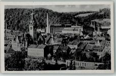 04736 O7305 Waldheim , Sachs - Ortsansicht Kirche