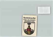 Bad Charlottenbrunn Jedlina-Zdroj - Vignette Wappen Kaffee Hag ca 1920-1940