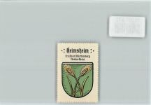 71296 W7258 Heimsheim - Vignette Wappen Kaffee Hag ca 1920-1940
