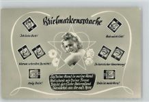 Foto AK Briefmarkensprache