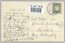 Relief-Druck, Hufeisen , Veilchen, Jugendstil-Art Reliefdruck Prägedruck