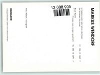 Markus Wendorf Original Autogramm Schlagersänger