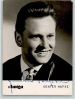 Gunter Hapke Original Autogramm Schlagersänger