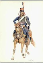 Batvische Republik - Husar - Serie IV Nr. 19165 Historische Uniformen sign. W.Tritt - Regimenter Uniform