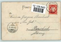 Junge angelt einen Schuh 1898 AK Angeln Künstlerkarte