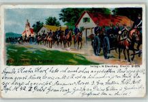 Soldatenlitho - Auf dem Marsche - Verlag Steinberg Nr. 876 AK Reserve Lithographie