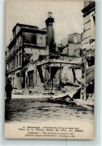 Thessaloniki Saloniki 1917 - Brand Fire Libertee Square Remainder of Intimate Club Nr. 17