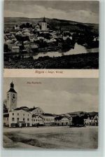 94209 W8370 Regen 1918 - Marktplatz Kirche