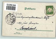 Pfingsten - Maiglöckchen - Künstlerkarte signiert Maikäfer 1902 Prägedruck