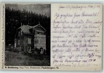 99898 O5803 Finsterbergen 1919 - Buddensieg Pension , Haus , Thür. Wandwinkel AK
