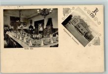 77652 W7600 Offenburg 1912 - Regimentshaus Gartenansicht Innenaufnahme Großer Saal 2-Bildaufnahme