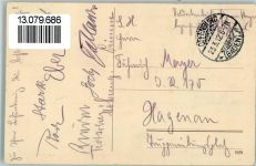 77652 W7600 Offenburg 1912 - Regimentshaus Gartenansicht Innenaufnahme Großer Saal 2-Bildaufnahme