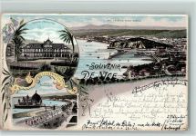 06000 Nice Nizza 1896 Lithographie Gruss aus - Casino, Jetee Promenade AK