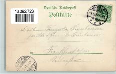 W2000 Hamburg Zur Waldschenke - Kunstverlag Rosenblatt Gartenbauausstellung 1897