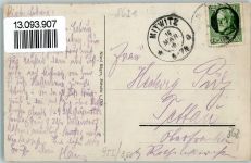 96268 W8621 Mitwitz 1916 Gebrauchsspuren Oberes Schloß, Unteres Schloß, Teilansicht AK