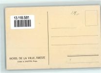 34100 Trieste / Triest / Trst - Hotel de la Ville