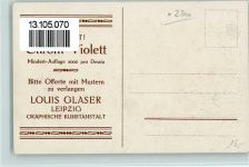 O7000 Leipzig Louis Glaser Kunstanstalt AK AK - Geschichte