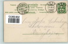 Der Herzensschlüssel AK Amor 1903 Prägedruck