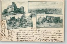 90518 W8503 Altdorf b. Nürnberg 1898 Künstlerkarte Ortsansichten Burgthann Altdorf Grünsberg Gnadenberg 4-Bildaufnahme sign.