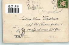 90518 W8503 Altdorf b. Nürnberg 1898 Künstlerkarte Ortsansichten Burgthann Altdorf Grünsberg Gnadenberg 4-Bildaufnahme sign.