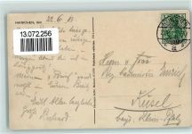 09661 O9260 Hainichen , Sachs 1913 - Gellertplatz mit Denkmal, gute Erhaltung AK