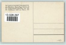 sign Carl von Marr - Wohlfahrtskarte des Münchner Hauspflege Vereins Spende Künstlerkarte