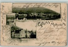 96268 W8621 Mitwitz 1901 Gebrauchsspuren Gasthaus Unteres Schloss